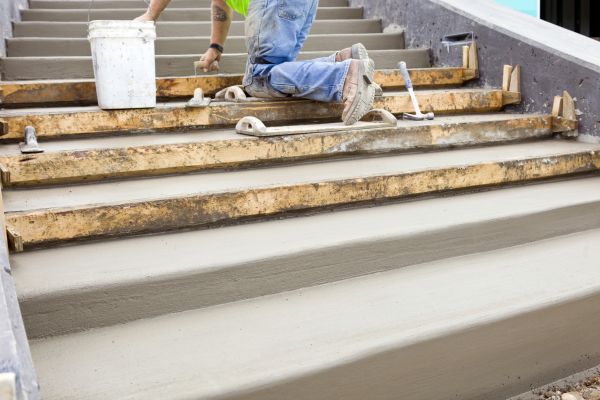 Concrete Steps Pouring in Camas