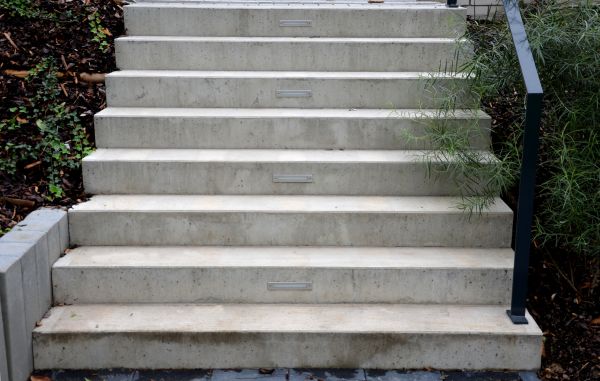 Poured Step Installation in Camas