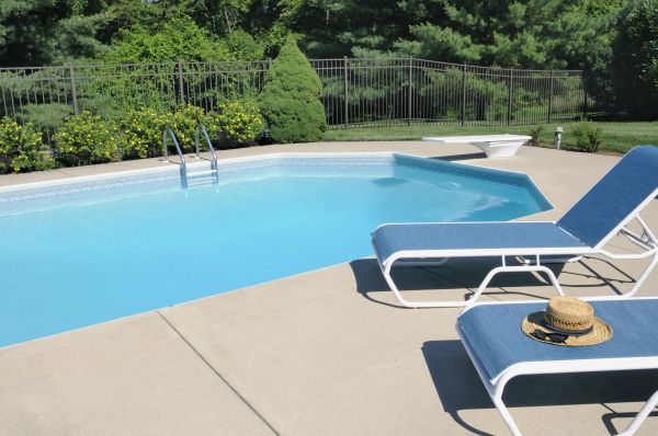 Poolside Concrete Installation in Camas