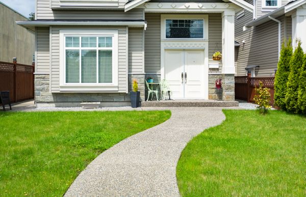 Concrete Path Construction in Camas