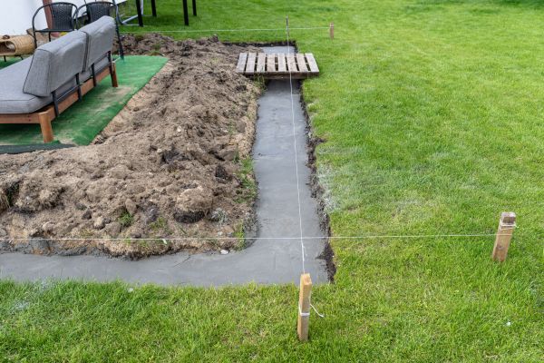 Cement Footer Installation in Camas
