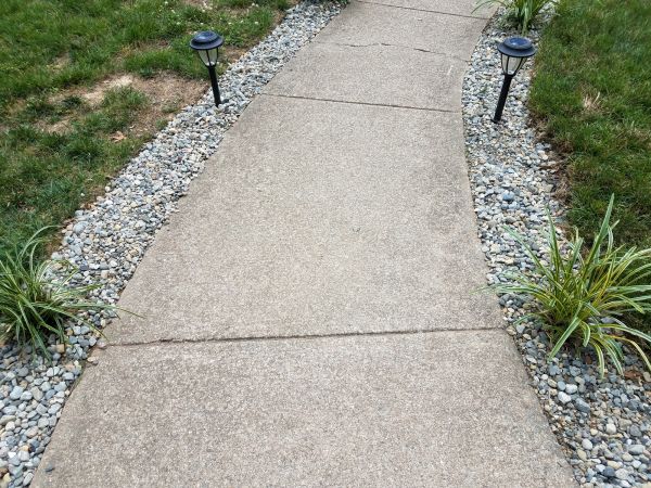 Cement Path Construction in Camas